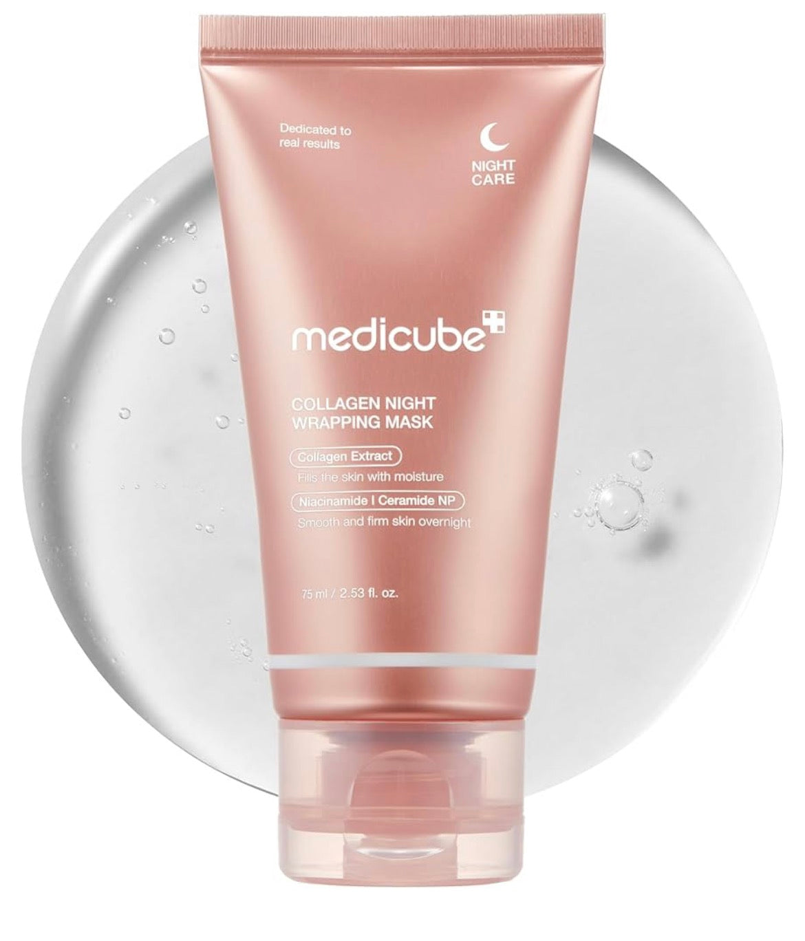 medicube Wrapping Mask Collagen Overnight Peel Off Facial Mask | Elasticity & Hydration Care, Reduces Sagging & Dullness | Hydrolyzed Collagen For Glowing Skin | Korean Skin Care, 2.53 fl.oz