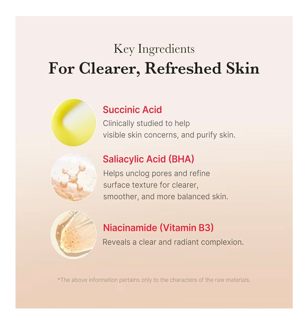 medicube Red Succinic Acid Panthenol Facial Peeling Pads - Exfoliating Toner Pads for Breakout-Prone Skin with Niacinamide, AHA, BHA, and Soothing Panthenol - Non-Comedogenic