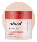 medicube Red Succinic Acid Panthenol Facial Peeling Pads - Exfoliating Toner Pads for Breakout-Prone Skin with Niacinamide, AHA, BHA, and Soothing Panthenol - Non-Comedogenic